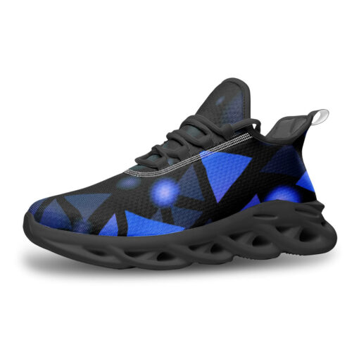 Blue Triangles Sports Shoes