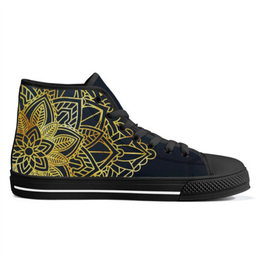 Mandala Ethnic Ornament High-Top Canvas Shoes - Image 5