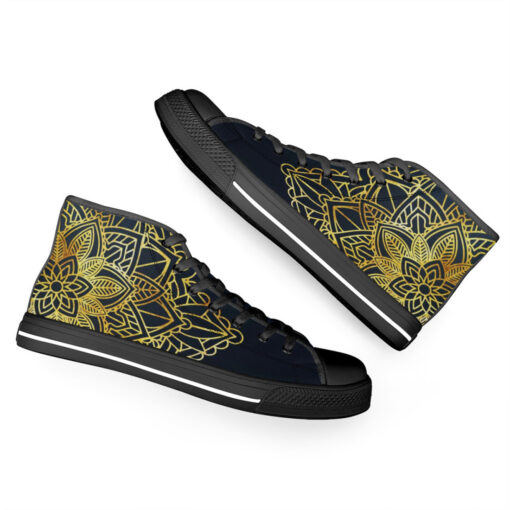 Mandala Ethnic Ornament High-Top Canvas Shoes - Image 6