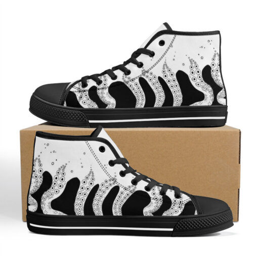 Tentacles Art High-Top Canvas Shoes