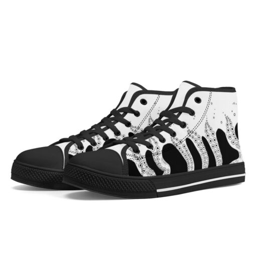 Tentacles Art High-Top Canvas Shoes - Image 2