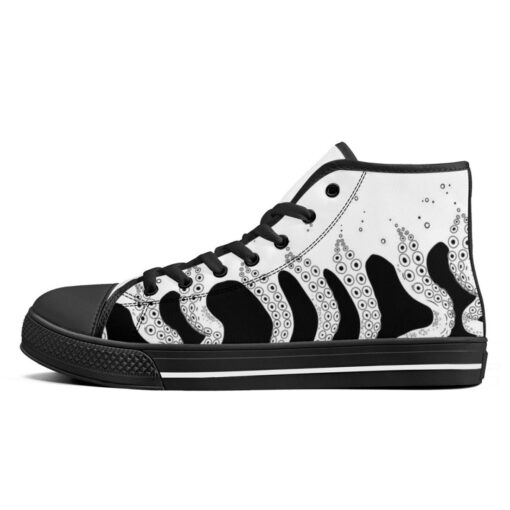 Tentacles Art High-Top Canvas Shoes - Image 4