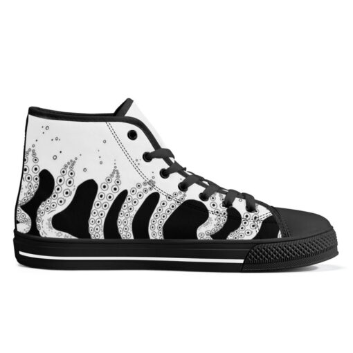 Tentacles Art High-Top Canvas Shoes - Image 5