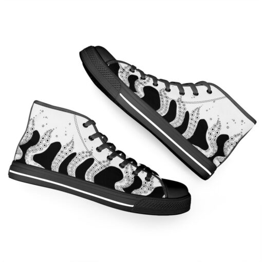 Tentacles Art High-Top Canvas Shoes - Image 6