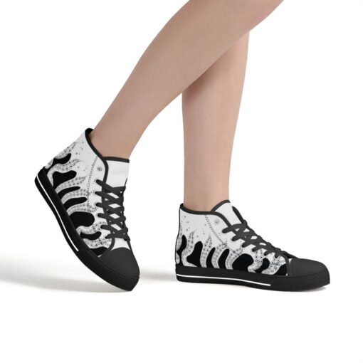 Tentacles Art High-Top Canvas Shoes - Image 7