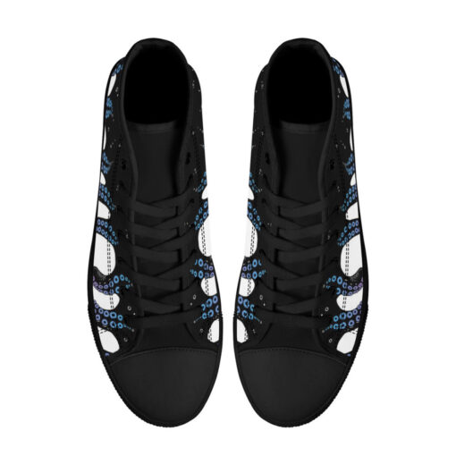 Tentacles Art High-Top Canvas Shoes - Image 3