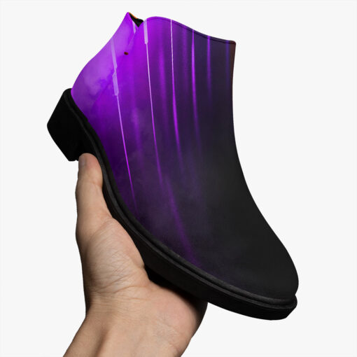 Violet Orange Smoke Neon Light Fashion Boots - Image 3