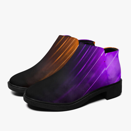 Violet Orange Smoke Neon Light Fashion Boots - Image 5