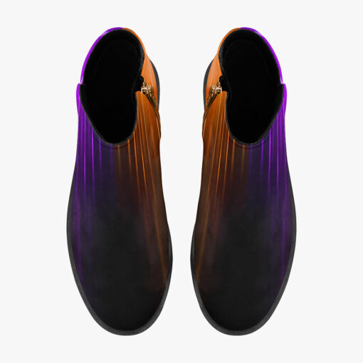 Violet Orange Smoke Neon Light Fashion Boots - Image 7