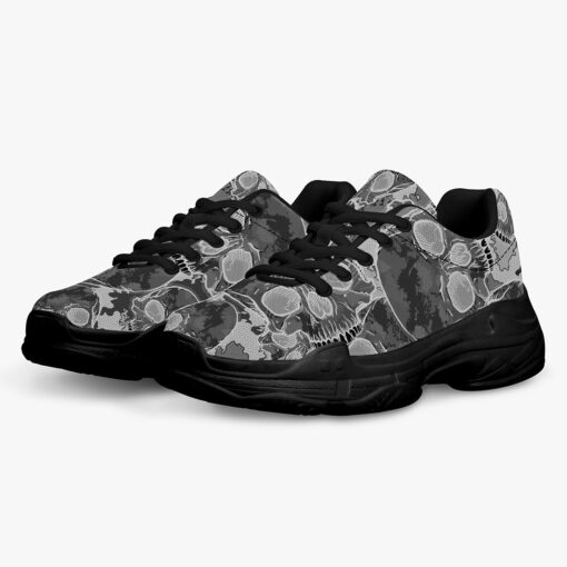 Inverted Skulls Camouflage Running Shoes - Image 2