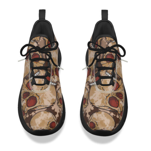 Red Skulls Camouflage Sports Shoes - Image 4