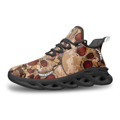 Red Skulls Camouflage Sports Shoes