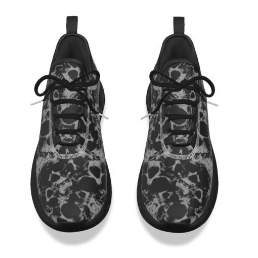 Skulls Grunge Pattern Sports Shoes - Image 4