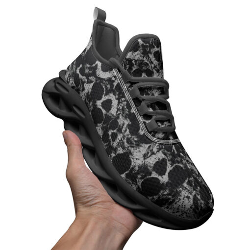 Skulls Grunge Pattern Sports Shoes - Image 3