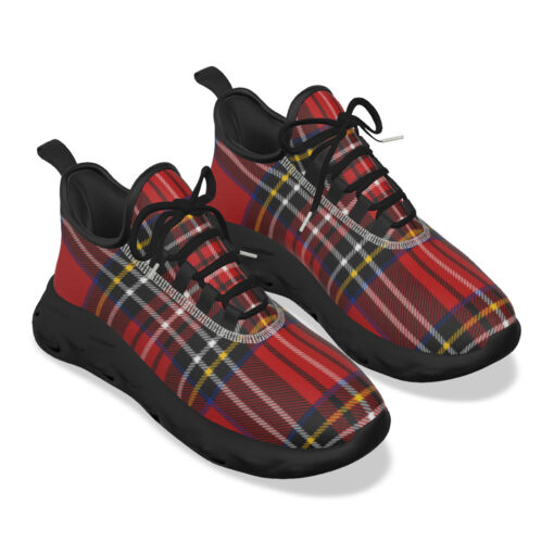 Classic Red Tartan Sports Shoes - Image 5