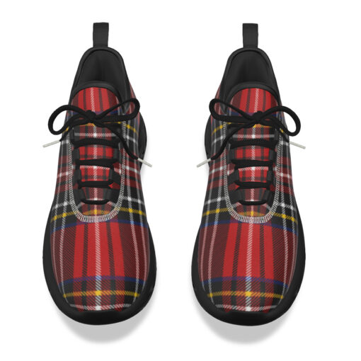 Classic Red Tartan Sports Shoes - Image 4