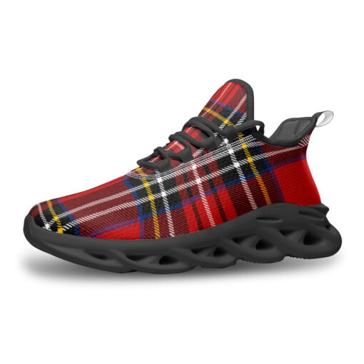 Classic Red Tartan Sports Shoes