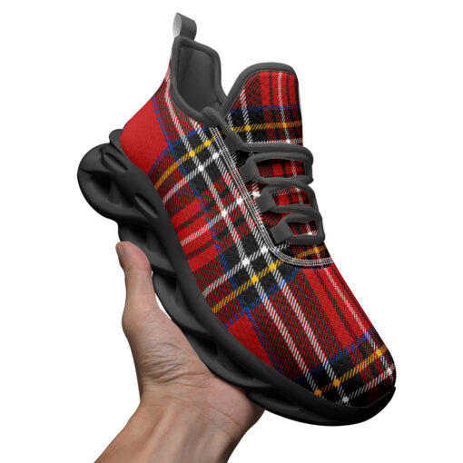 Classic Red Tartan Sports Shoes - Image 3