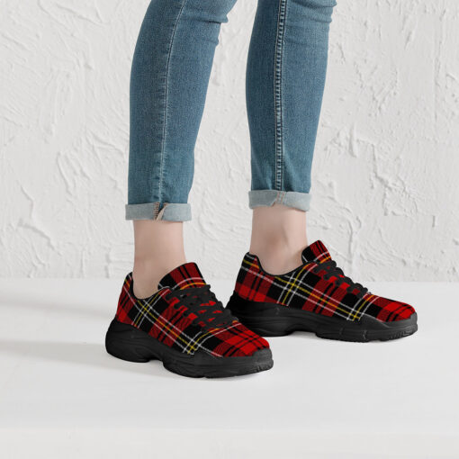 Classic Red Tartan Running Shoes - Image 6