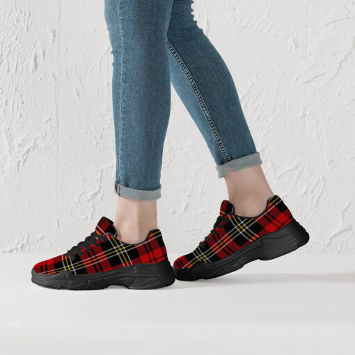 Classic Red Tartan Running Shoes - Image 7