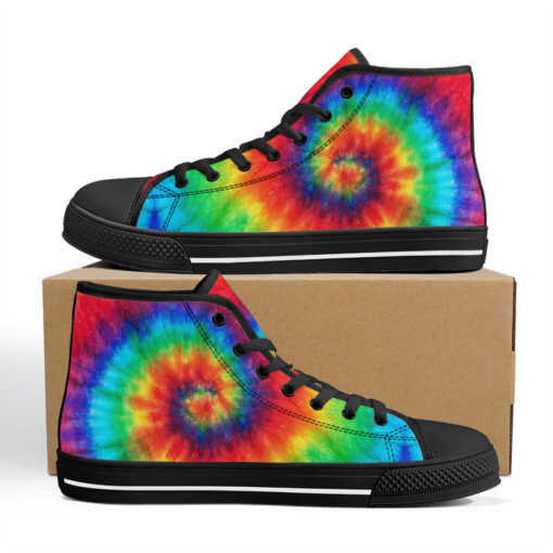 Tie Dye Style High-Top Canvas Shoes