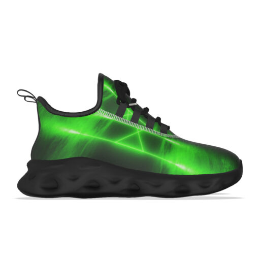 Blue Green Sci-Fi Neon Light Sports Shoes - Image 6