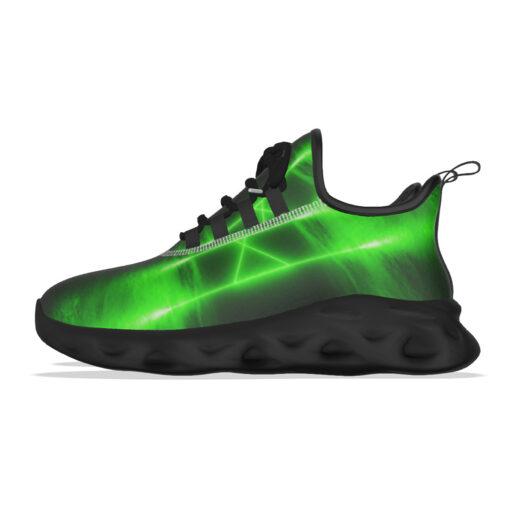 Blue Green Sci-Fi Neon Light Sports Shoes - Image 7