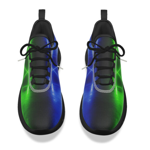 Blue Green Sci-Fi Neon Light Sports Shoes - Image 4