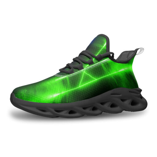 Blue Green Sci-Fi Neon Light Sports Shoes