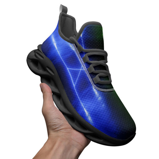 Blue Green Sci-Fi Neon Light Sports Shoes - Image 3