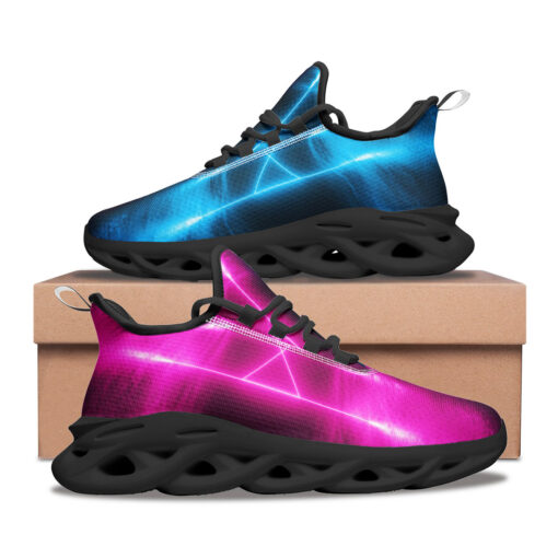 Sports Shoes Sci-Fi Neon Pink Blue - Image 2