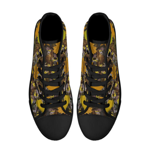 Natural Camouflage High-Top Canvas Shoes - Image 3