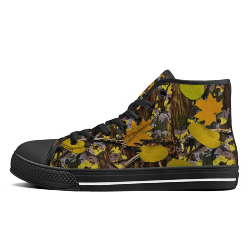 Natural Camouflage High-Top Canvas Shoes - Image 4