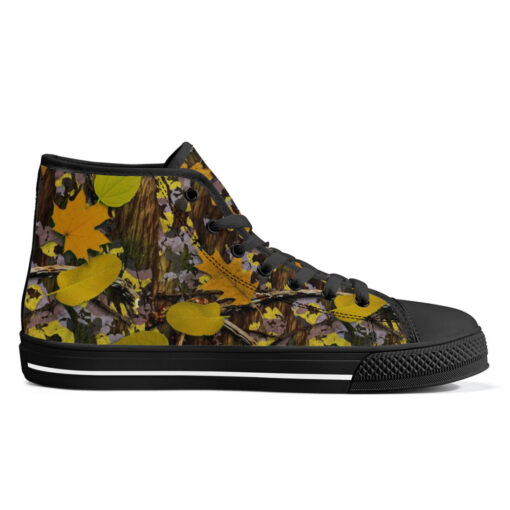 Natural Camouflage High-Top Canvas Shoes - Image 5