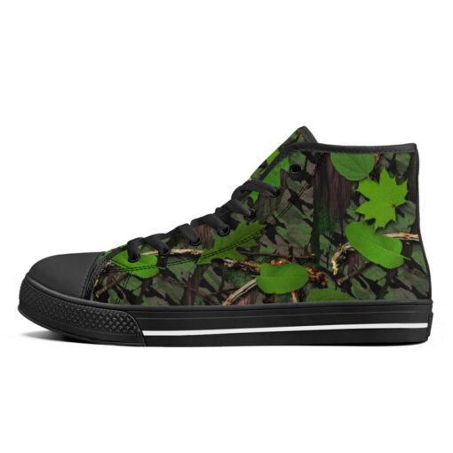 Natural Camouflage High-Top Canvas Shoes - Image 4