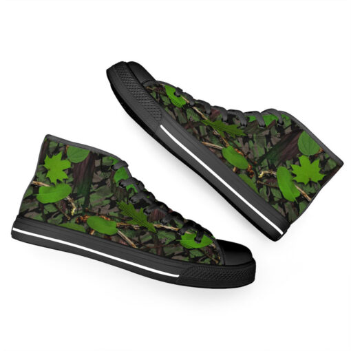 Natural Camouflage High-Top Canvas Shoes - Image 6