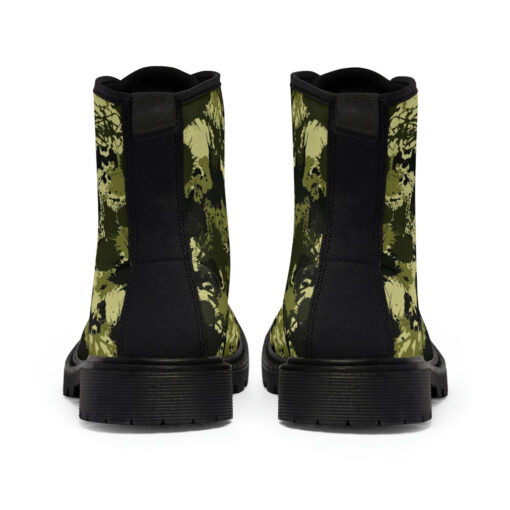 Ink Paint Splashes Camouflage Canvas Boots - Image 5