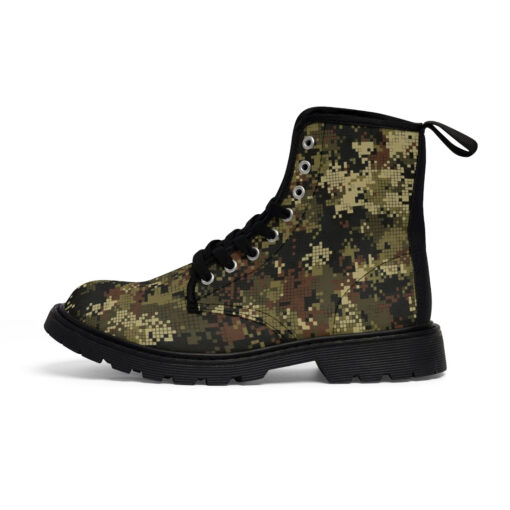 Digital Pixels Camouflage Canvas Boots - Image 2