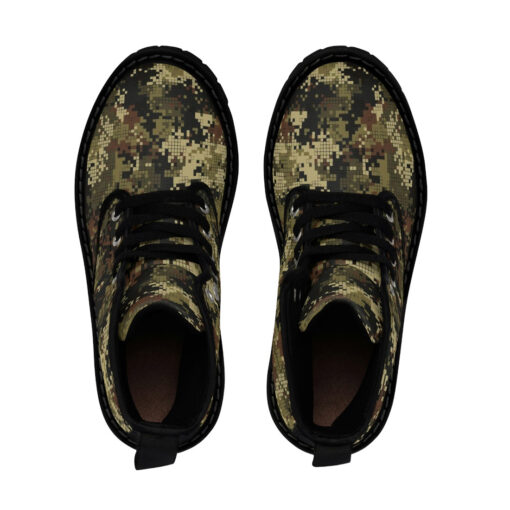 Digital Pixels Camouflage Canvas Boots - Image 4