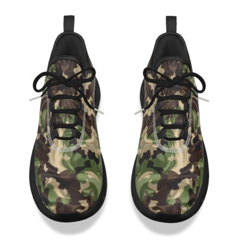 Crumpled Fabric Folds Camouflage Sports Shoes - Image 4