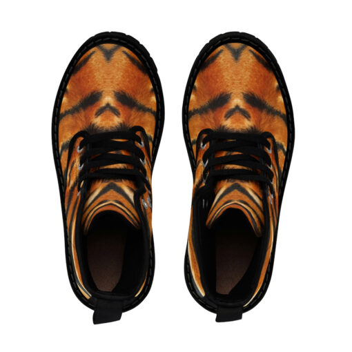 Tiger Pattern Canvas Boots - Image 4