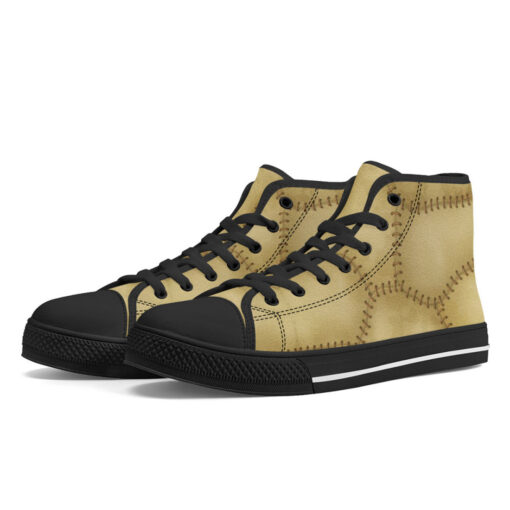 Skin Patchwork High-Top Canvas Shoes - Image 2