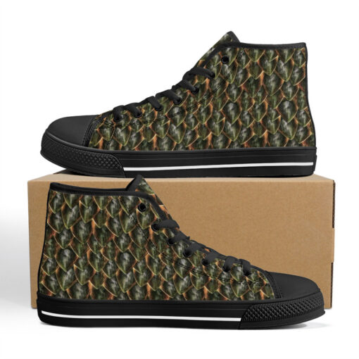 Dragon Scales High-Top Canvas Shoes