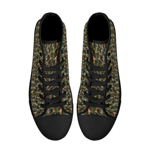 Dragon Scales High-Top Canvas Shoes - Image 3