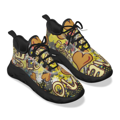 Grunge Love Graffiti Sports Shoes - Image 5