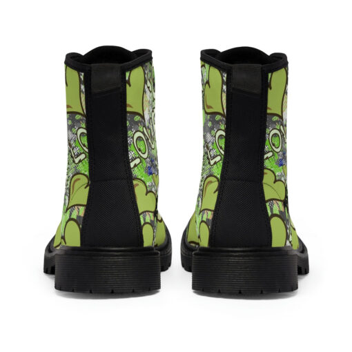 Grunge Love Graffiti Canvas Boots - Image 5