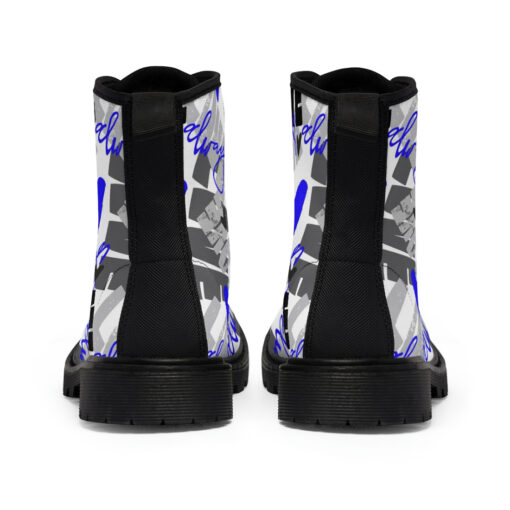 Love Graffiti Art Canvas Boots - Image 5