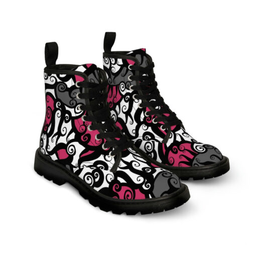 Abstract Fantasy Canvas Boots