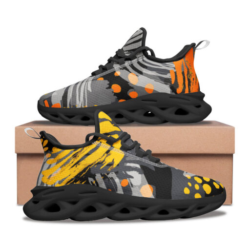 Expressive Ink Surface Graffiti Sports Shoes - Image 2