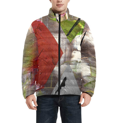 Art Abstraction Men's Padded Jacket - Image 3